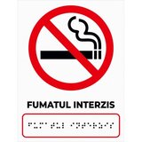 Placute braille pentru fumatul interzis